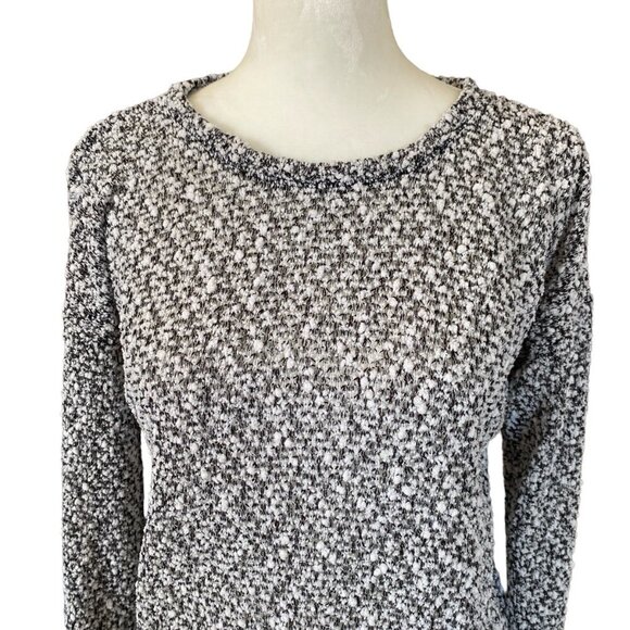 Aeropostale women's black and white long sleeve soft sweater size medium stretch - Picture 5 of 9